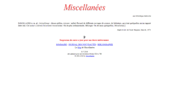 Desktop Screenshot of miscellanees.com